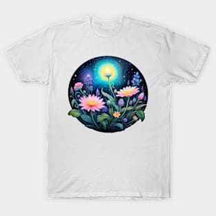 Pastel Dreamscape: Mschiffer's Handpainted Nighttime Marvel (404) T-Shirt